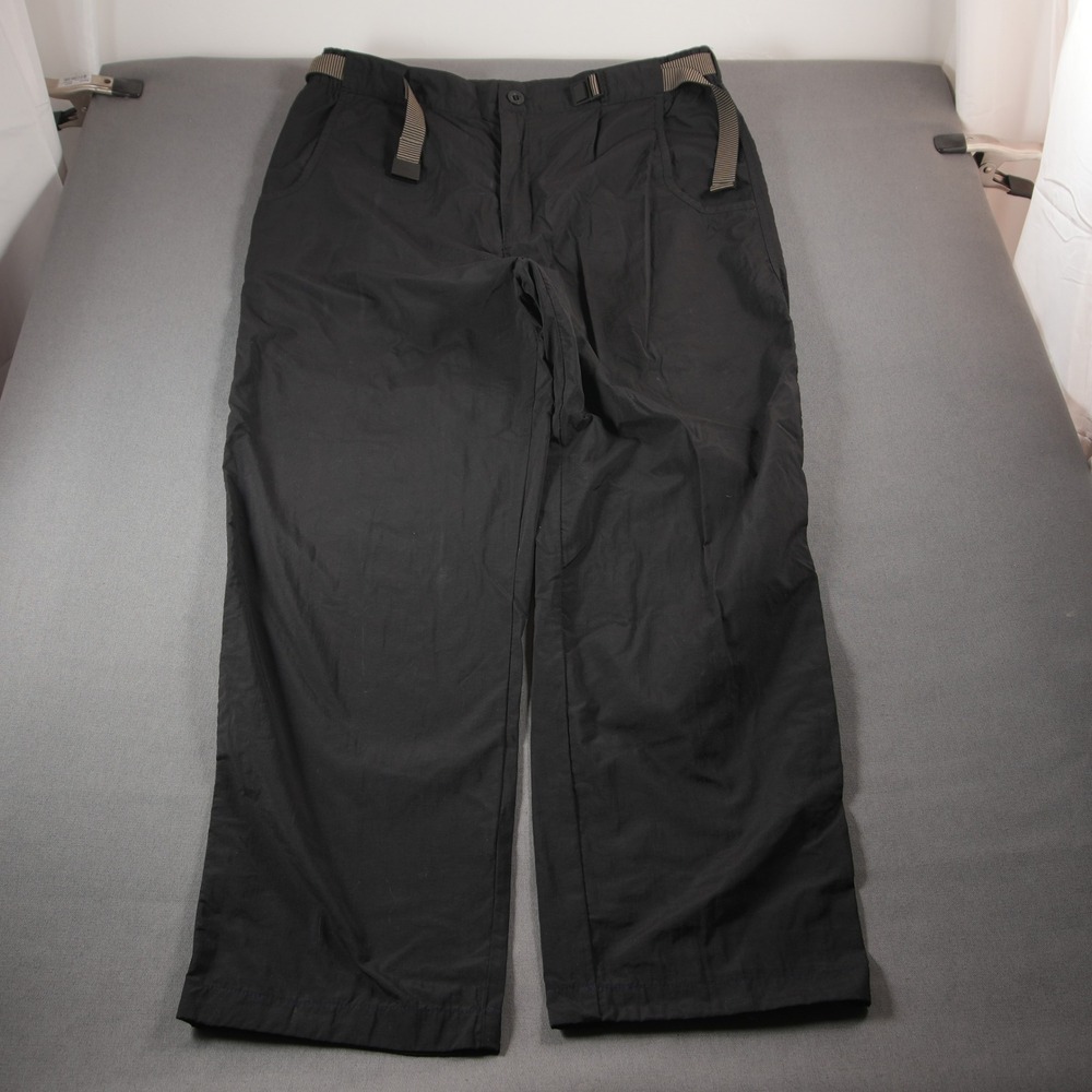 RailRiders Nylon Integrated Belt Hiking Men Pants XL 30x30 Black Camping Hiking